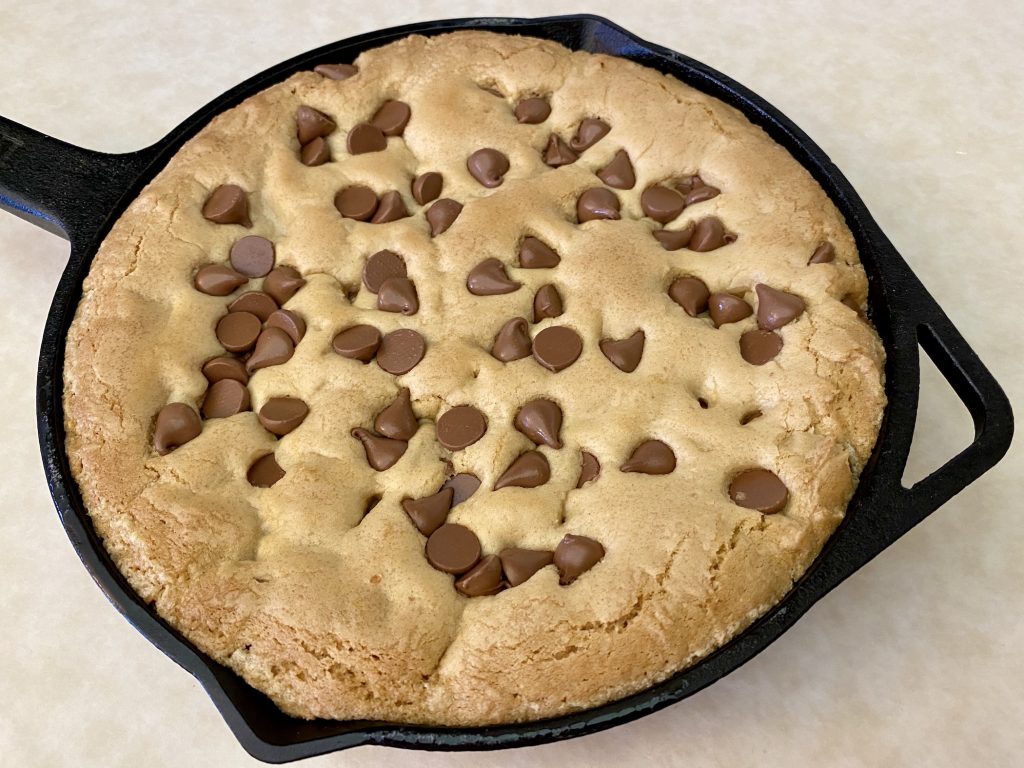 Cast Iron Chocolate Chip Skillet Cookie | Festival Foods Blog
