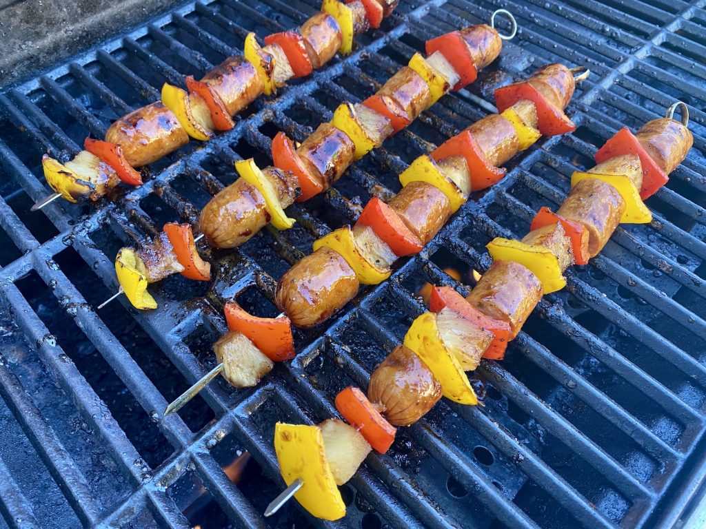 Chicken Sausage Kabobs with Honey Balsamic Glaze Festival Foods Blog