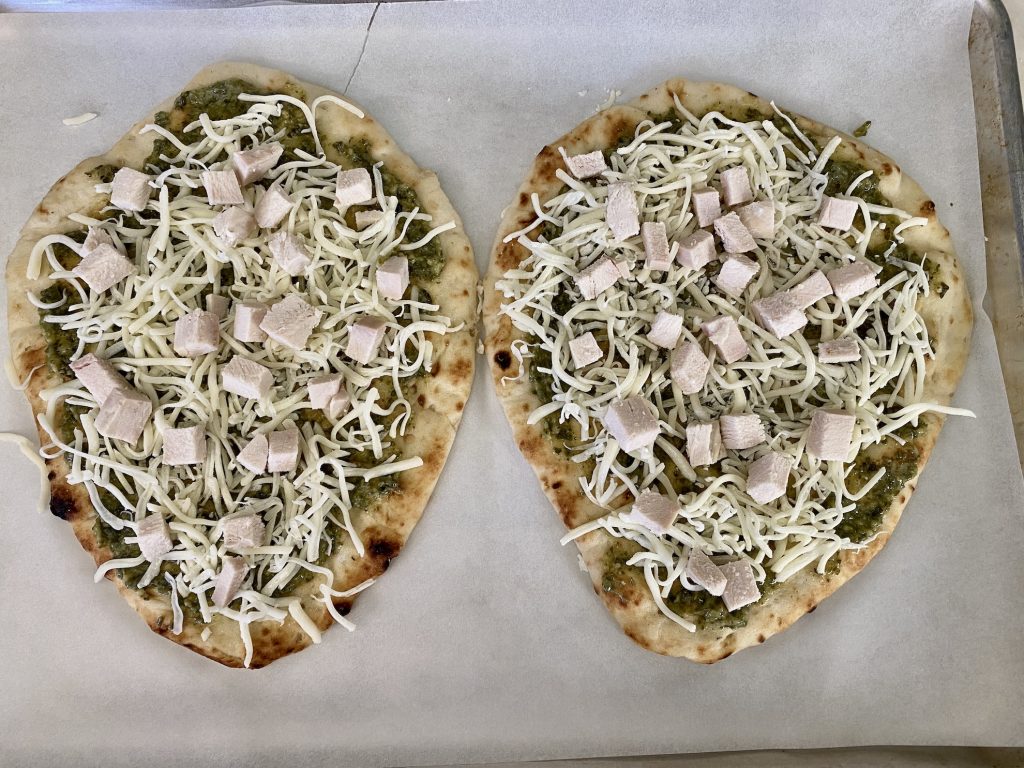 Chicken Pesto Naan Flatbread Festival Foods Blog